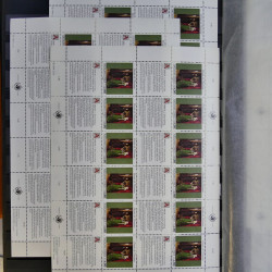 Lot de feuillets timbres de Nations Unies neufs** en 3 albums.