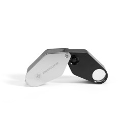 Loupe pliable lumineuse LED, grossissement 10x.