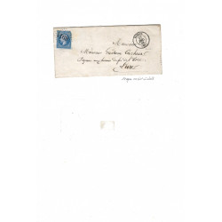 Collection timbres de France 1849-1900 oblitérés sur feuilles d'album.