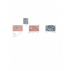 Collection timbres de France 1849-1900 oblitérés sur feuilles d'album.
