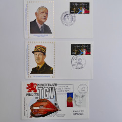 Vrac de timbres de France neufs et oblitérés en un carton.