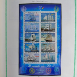 Collection de timbres de France neufs** 1999-2005 en album FO Yvert.
