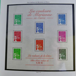 Collection de timbres de France neufs** 1999-2005 en album FO Yvert.