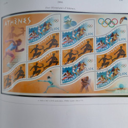 Collection de timbres de France neufs** 1999-2005 en album FO Yvert.