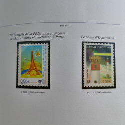 Collection de timbres de France neufs** 1999-2005 en album FO Yvert.
