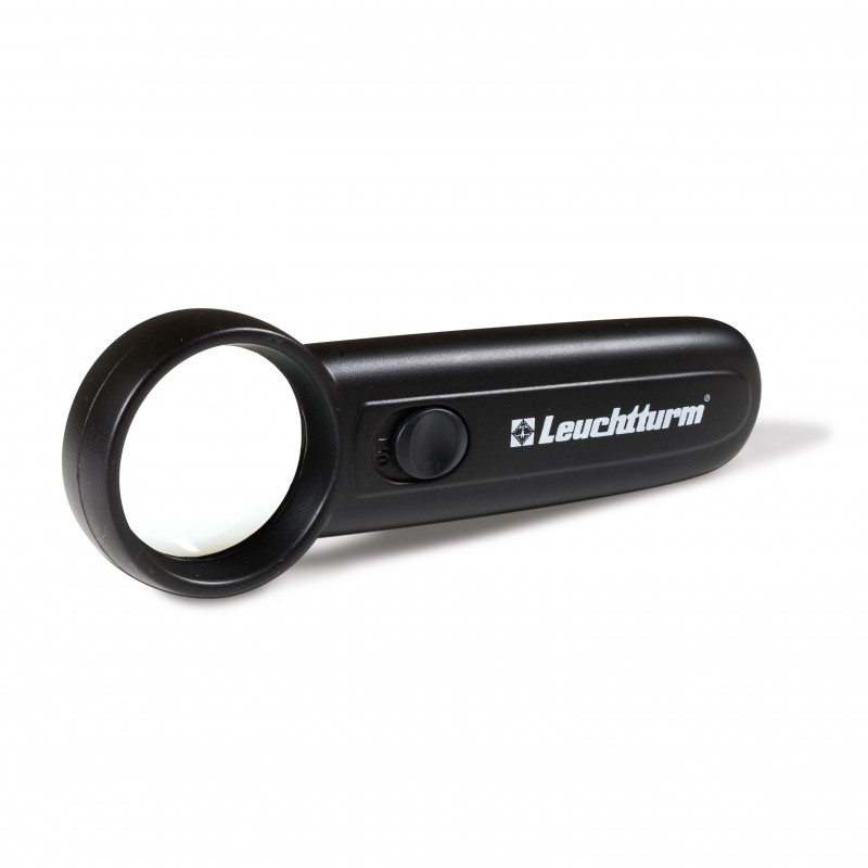 Loupe maniable lumineuse LED 35mm, grossissement x6.