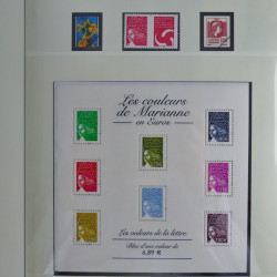 Collection timbres de France neufs** 2004 en album Lindner.