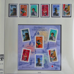 Collection timbres de France neufs** 2001-2003 en album Lindner.