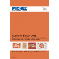 Catalogue de cotation Michel timbres des Balkans du Sud 2025.