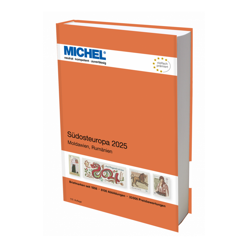 Catalogue de cotation Michel timbres d'Europe du Sud Est 2025.