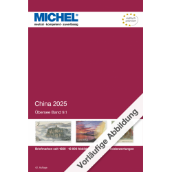 Catalogue de cotation Michel timbres de Chine 2025.