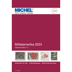 Catalogue Michel de cotation timbres Amérique centrale édition 2024.