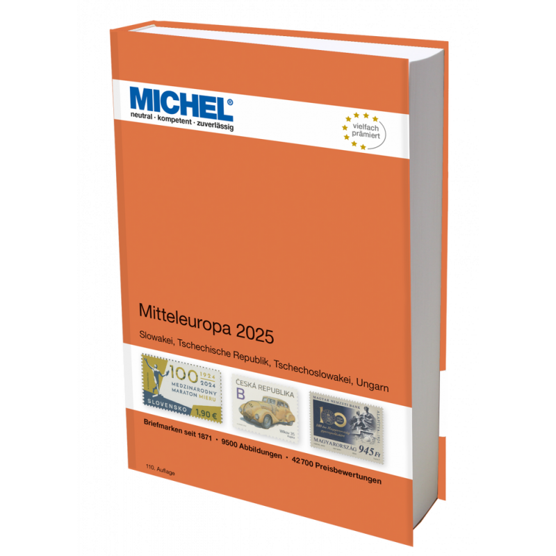 Catalogue de cotation Michel timbres d'Europe du centre 2025.