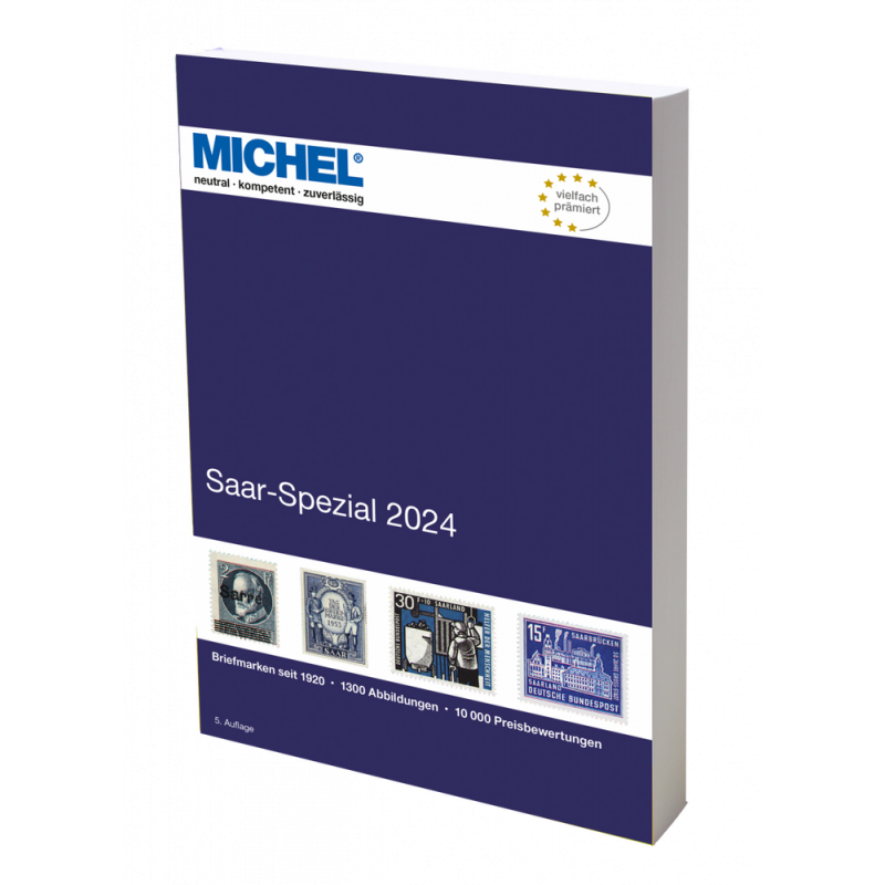 Catalogue de cotation Michel spécialisé timbres de Sarre 2023.