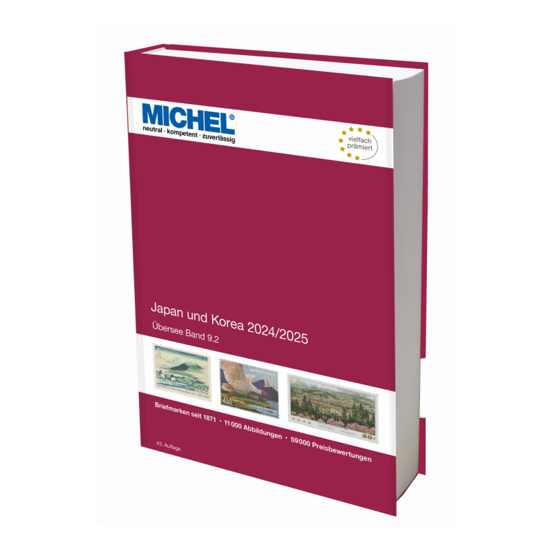 Catalogue de cotation Michel timbres de Japon et Coréee 2025.