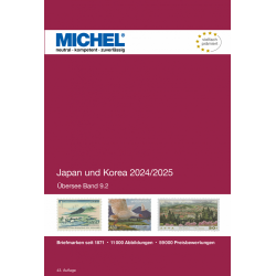 Catalogue de cotation Michel timbres de Japon et Coréee 2025.