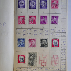 Vrac philatélique de timbres du monde en un carton.