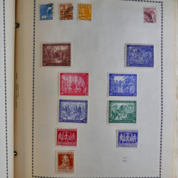 Vrac philatélique de timbres d'Allemagne et Suisse en un carton.