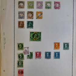 Vrac philatélique de timbres d'Allemagne et Suisse en un carton.