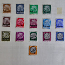 Vrac philatélique de timbres d'Allemagne et Suisse en un carton.