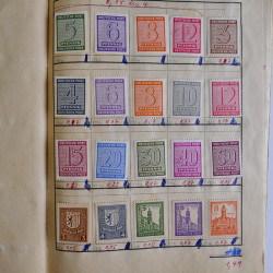 Vrac philatélique de timbres d'Allemagne et Suisse en un carton.