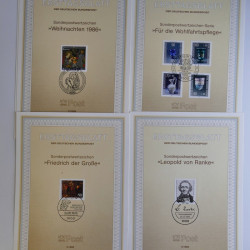 Vrac philatélique de timbres d'Allemagne et Suisse en un carton.