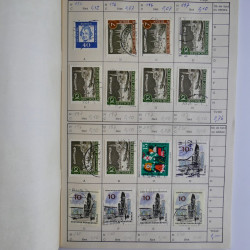 Vrac philatélique de timbres d'Allemagne et Suisse en un carton.