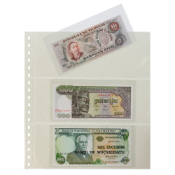 Gaines de protection 180 x 85 mm pour billets de banque.