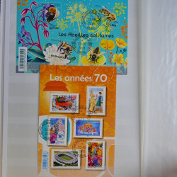 Collection timbres de France 2016-2018 oblitérés en album.
