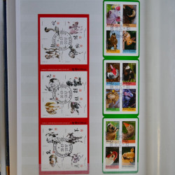 Collection timbres de France 2016-2018 oblitérés en album.