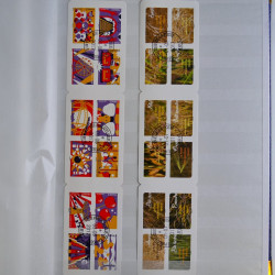 Collection timbres de France 2016-2018 oblitérés en album.
