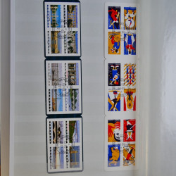 Collection timbres de France 2016-2018 oblitérés en album.