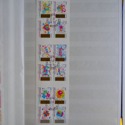 Collection timbres de France 2016-2018 oblitérés en album.