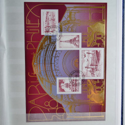 Collection timbres de France 2016-2018 oblitérés en album.