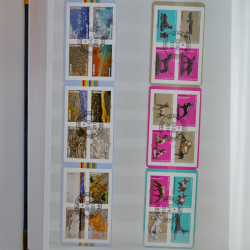 Collection timbres de France 2016-2018 oblitérés en album.