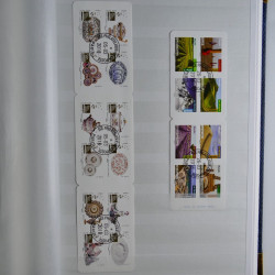 Collection timbres de France 2016-2018 oblitérés en album.