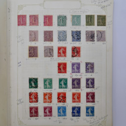 Collection timbres de France 1900-1940 neufs** / * sur feuilles d'album.