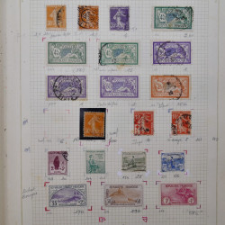 Collection timbres de France 1900-1940 neufs** / * sur feuilles d'album.