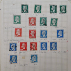 Collection timbres de France 1900-1940 neufs** / * sur feuilles d'album.