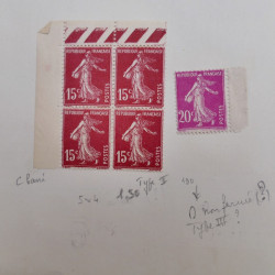 Collection timbres de France 1900-1940 neufs** / * sur feuilles d'album.