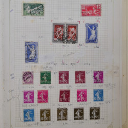 Collection timbres de France 1900-1940 neufs** / * sur feuilles d'album.
