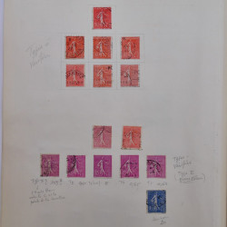 Collection timbres de France 1900-1940 neufs** / * sur feuilles d'album.