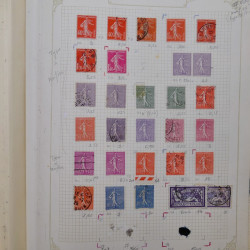 Collection timbres de France 1900-1940 neufs** / * sur feuilles d'album.