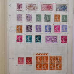 Collection timbres de France 1900-1940 neufs** / * sur feuilles d'album.