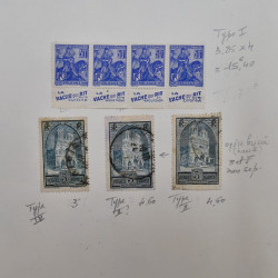 Collection timbres de France 1900-1940 neufs** / * sur feuilles d'album.