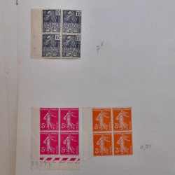 Collection timbres de France 1900-1940 neufs** / * sur feuilles d'album.