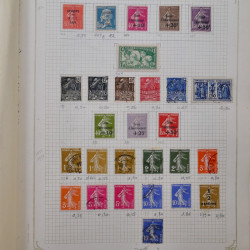 Collection timbres de France 1900-1940 neufs** / * sur feuilles d'album.