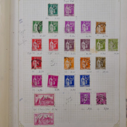 Collection timbres de France 1900-1940 neufs** / * sur feuilles d'album.