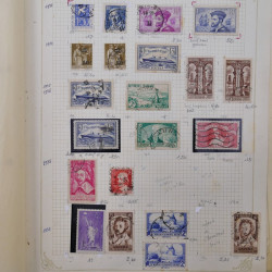 Collection timbres de France 1900-1940 neufs** / * sur feuilles d'album.