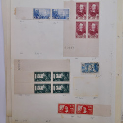 Collection timbres de France 1900-1940 neufs** / * sur feuilles d'album.